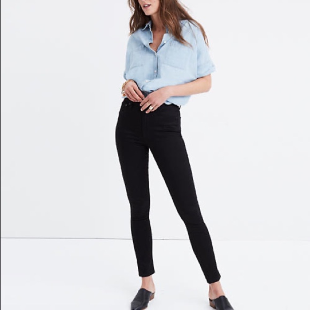 Madewell Black High Rise Jeans TALL
